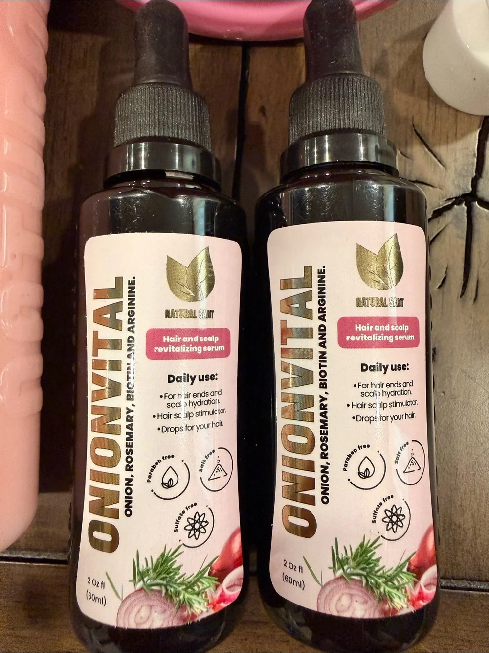 Revitalizing‎ Onion, Rosemary & Biotin Shampoo & Conditioner Treatments #221